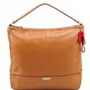 Coach Parker Leather Hobo British Tan